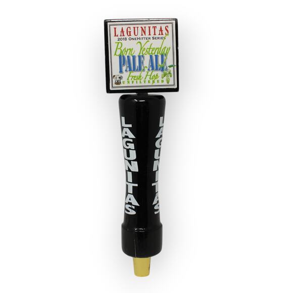 Lagunitas Born Yesterday Pale Ale Craft Draft Beer Tap Handle 2018 OneHitter - Picture 5 of 10